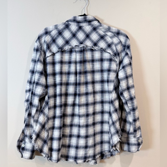 🔥BDG Blue and White Plaid Shirt Woman’s Size S NWOT 🔥 - Picture 2 of 7